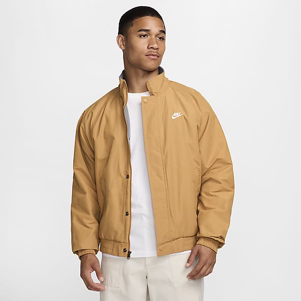 Hombre Marron Cierre al frente Chamarras y chalecos. Nike MX